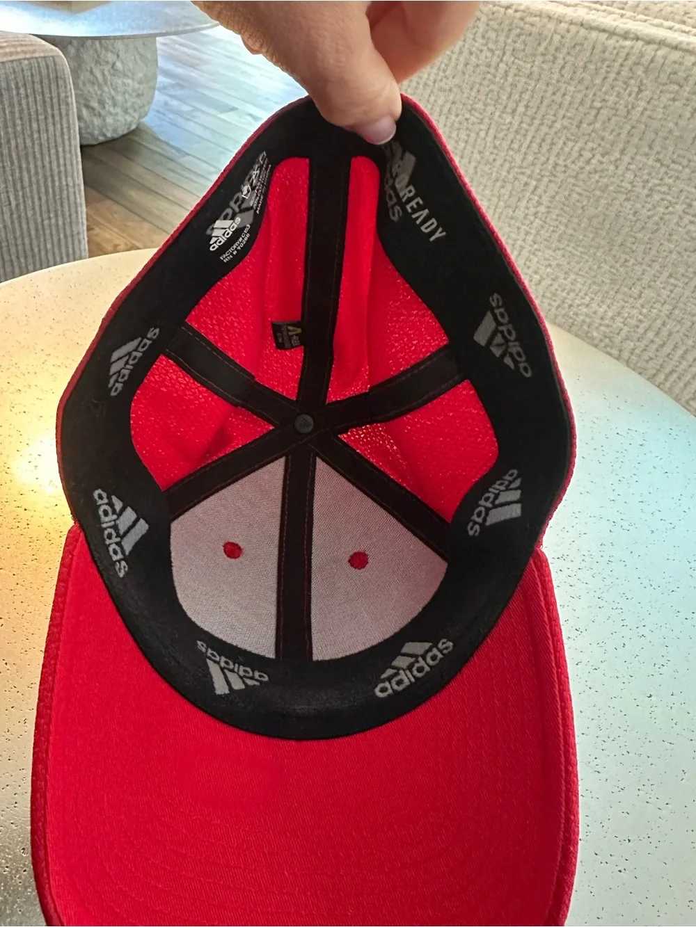 adidas Red Men’s Classic Logo Baseball Cap